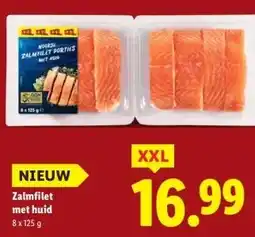 Lidl Zalmfilet met huid aanbieding