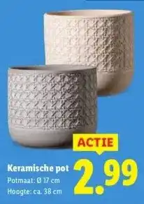 Lidl Keramische pot aanbieding