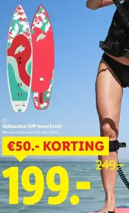 Lidl Opblaasbaar SUP-board Exotic aanbieding