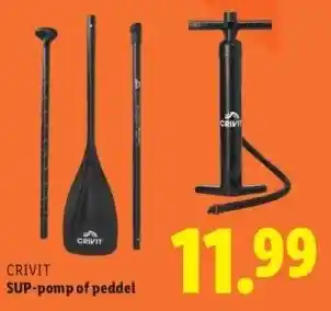 Lidl SUP-pomp of peddel aanbieding