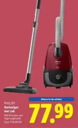 Lidl Stofzuiger met zak aanbieding