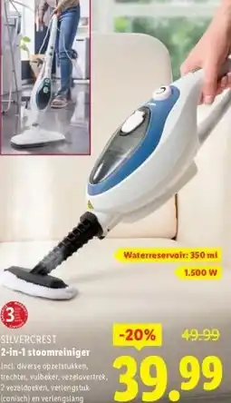 Lidl 2-in-1 stoomreiniger aanbieding
