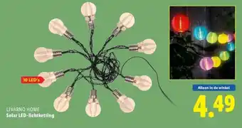 Lidl Solar LED-lichtketting aanbieding