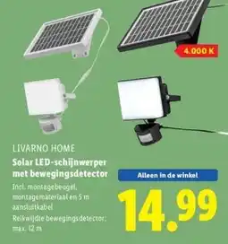 Lidl Solar LED-schijnwerper met bewegingsdetector aanbieding