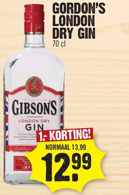 Super Dirck 3 GORDON'S LONDON DRY GIN aanbieding