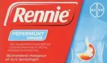 Jumbo Rennie Pepermunt Kauwtablet bij brandend maagzuur aanbieding