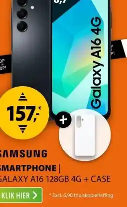 Expert Samsung Galaxy A16 128GB 4G + Clear Case aanbieding