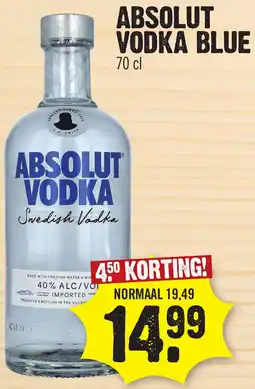 Super Dirck 3 ABSOLUT VODKA BLUE aanbieding