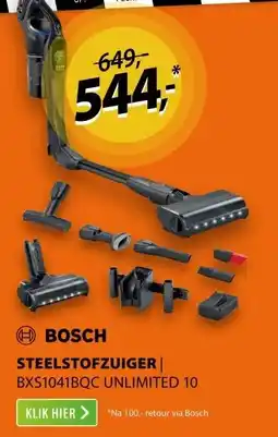 Expert Bosch BXS1041BQC Unlimited 10 aanbieding