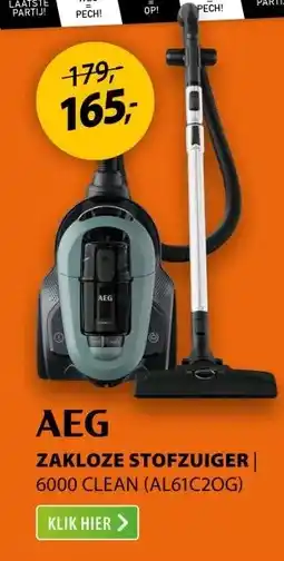 Expert AEG 6000 CLEAN (AL61C2OG) Groen aanbieding
