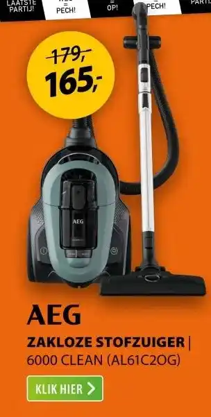Expert AEG 6000 CLEAN (AL61C2OG) Groen aanbieding