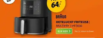 Expert Braun HF3030 MultiFry 3 Zwart aanbieding