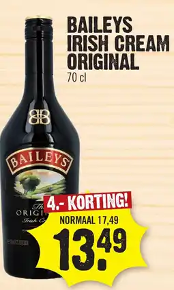 Super Dirck 3 BAILEYS IRISH CREAM ORIGINAL aanbieding
