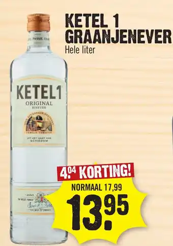 Super Dirck 3 KETEL 1 GRAANJENEVER aanbieding