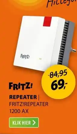 Expert AVM FRITZ!Repeater 1200 AX aanbieding