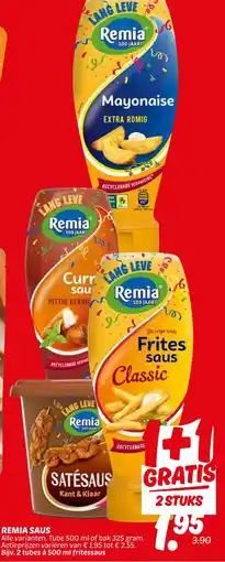 Dekamarkt Remia saus aanbieding