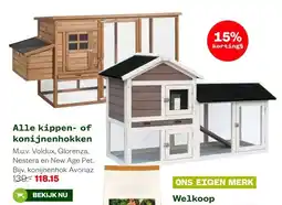 Welkoop Alle kippen- of konijnenhokken aanbieding