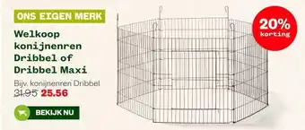 Welkoop Welkoop konijnenren Dribbel of Dribbel Maxi aanbieding
