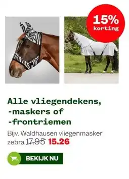 Welkoop Alle vliegendekens, -maskers of -frontriemen aanbieding