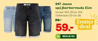 Welkoop 247 Jeans spijkerbermuda Elm aanbieding