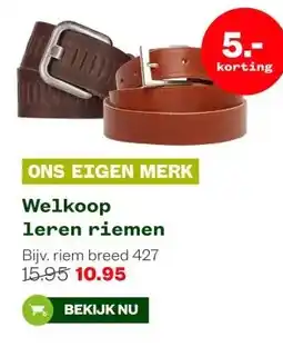 Welkoop Welkoop leren riemen aanbieding
