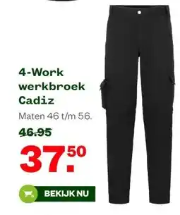 Welkoop 4-Work werkbroek Cadiz aanbieding