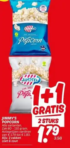 Dekamarkt JIMMY'S POPCORN aanbieding