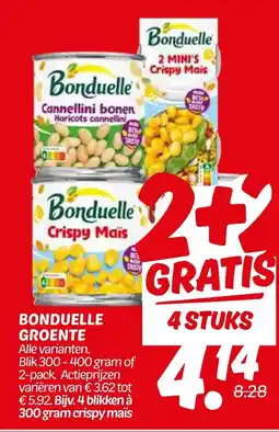 Dekamarkt Bonduelle Groente aanbieding