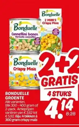 Dekamarkt BONDUELLE GROENTE aanbieding