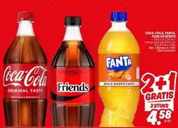Dekamarkt COCA-COLA, FANTA, FUZE OF SPRITE aanbieding