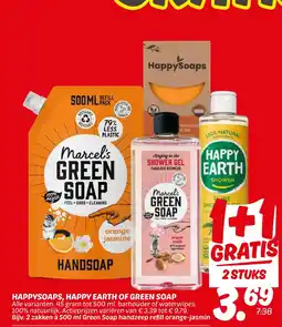 Dekamarkt Happysoaps, happy earth of green soap aanbieding