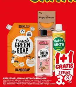 Dekamarkt HAPPYSOAPS, HAPPY EARTH OF GREEN SOAP aanbieding
