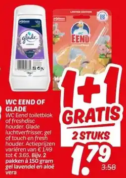 Dekamarkt WC EEND OF GLADE WC aanbieding