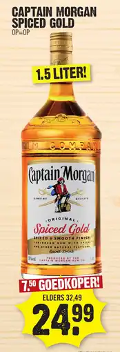 Super Dirck 3 Captain morgan spiced gold aanbieding