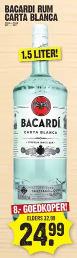 Super Dirck 3 BACARDI RUM CARTA BLANCA aanbieding