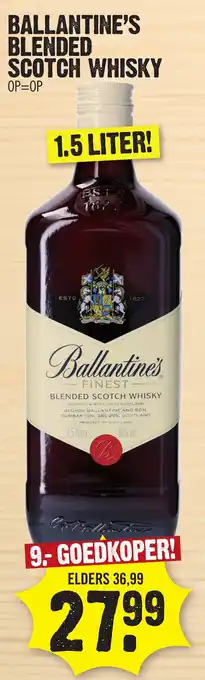 Super Dirck 3 Ballantine's blended scotch whisky aanbieding