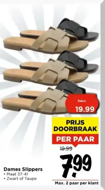 Vomar Voordeelmarkt Dames Slippers aanbieding