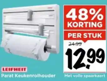 Vomar Voordeelmarkt LEIFHEIT Parat Keukenrolhouder aanbieding