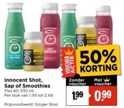 Vomar Voordeelmarkt Innocent Shot, Sap of Smoothies aanbieding