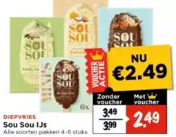 Vomar Voordeelmarkt Sou Sou IJs aanbieding
