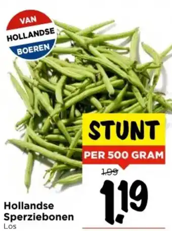 Vomar Voordeelmarkt Hollandse Sperziebonen aanbieding