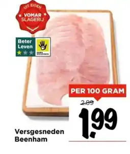 Vomar Voordeelmarkt Versgesneden Beenham aanbieding