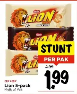 Vomar Voordeelmarkt Lion 5 pack aanbieding