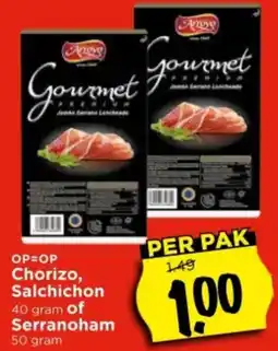 Vomar Voordeelmarkt Chorizo, Salchichon of Serranoham aanbieding