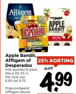 Vomar Voordeelmarkt Apple Bandit, Affligem of Desperados aanbieding