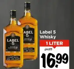 Vomar Voordeelmarkt Label 5 Whisky aanbieding