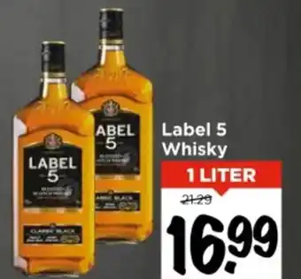 Vomar Voordeelmarkt Label 5 Whisky aanbieding