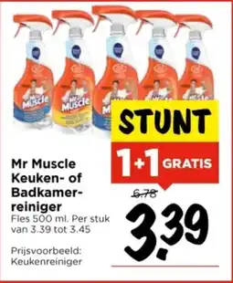 Vomar Voordeelmarkt Mr Muscle Keuken of Badkamer reiniger aanbieding