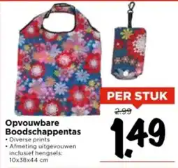 Vomar Voordeelmarkt Opvouwbare Boodschappentas aanbieding