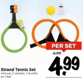 Vomar Voordeelmarkt Strand Tennis Set aanbieding